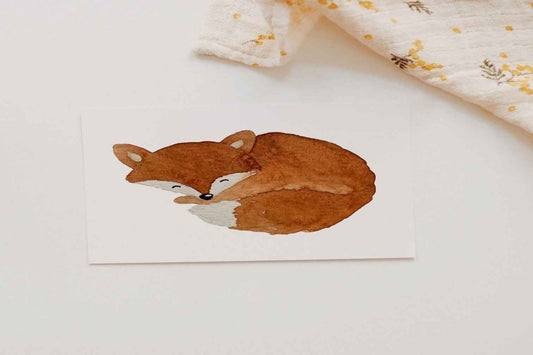 Postkarte Fuchs - Niedliche Karten für jeden Anlass - Malea.boutique