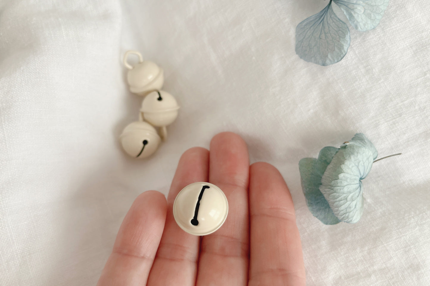 Rollenglöckchen elfenbein 15 mm Glöckchen malea.boutique