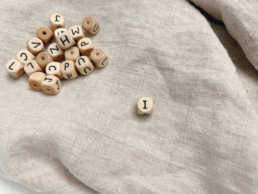 Geprägte Buchstabenwürfel, 10 mm, I malea.boutique
