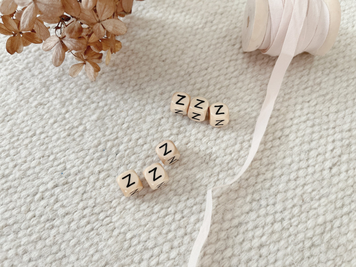 Geprägte Buchstabenwürfel, 10 mm, Z