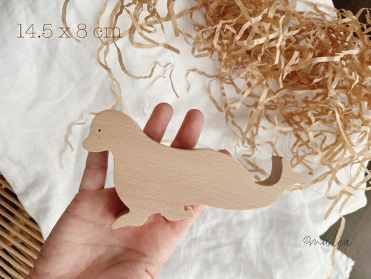 Holz Spielzeug Seehund Holzbausteine OnWoodLt