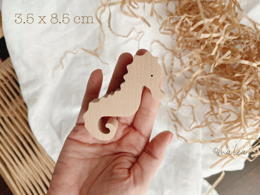 Holz Spielzeug Seepferdchen Holzbausteine OnWoodLt