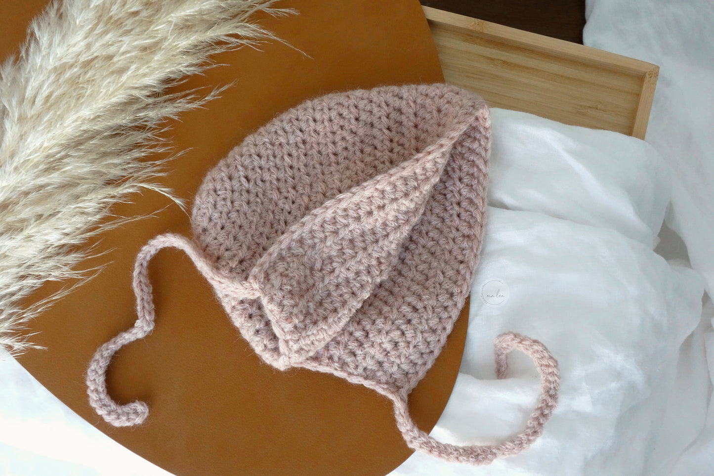 Bonnet in Puderrosa