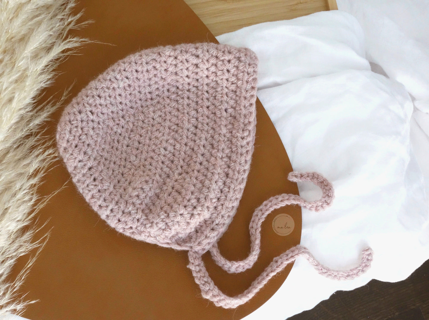 Bonnet in Puderrosa