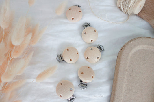 Schnullerkettenclip roh Schnullerkettenclip malea.boutique