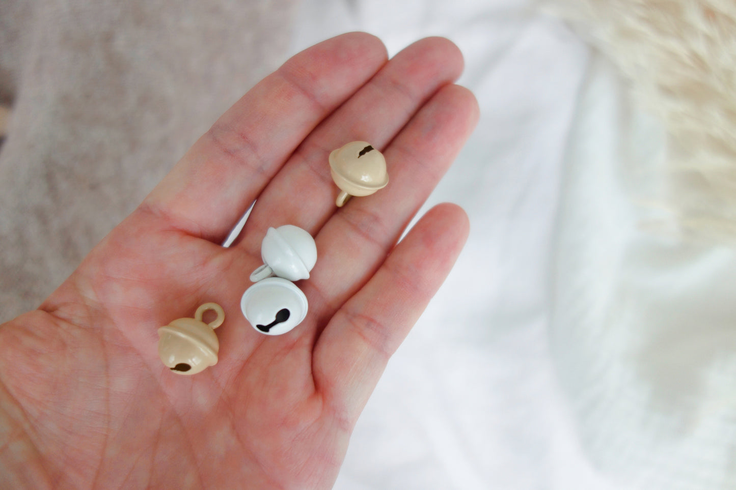 Rollenglöckchen beige 11 mm Glöckchen malea.boutique