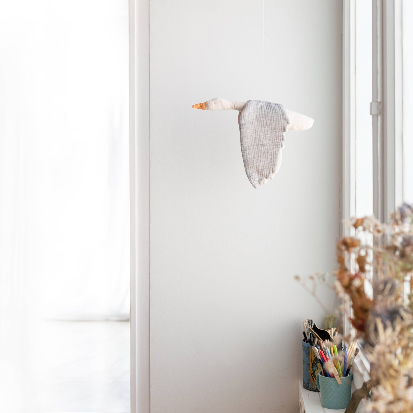 Dekoration Vogel Interieur Monocrom
