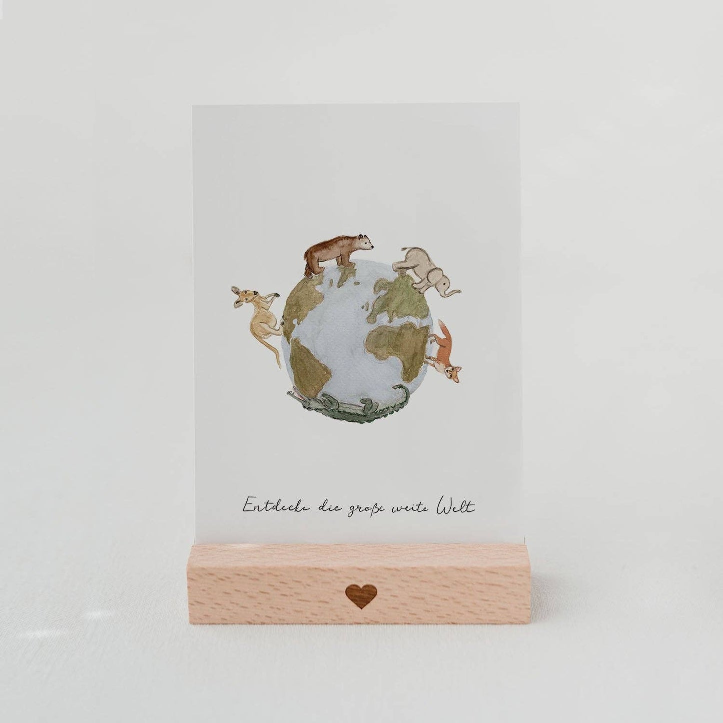Greeting card world explorer