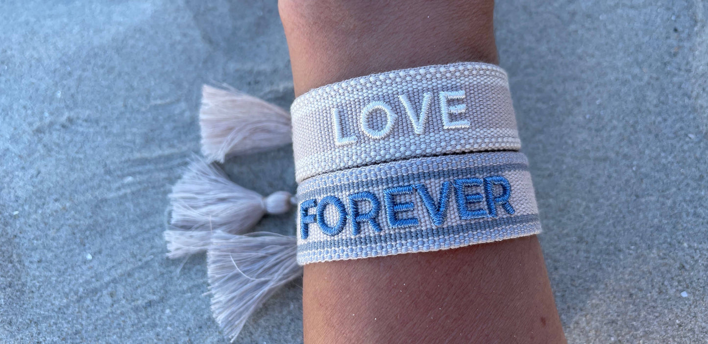 FOREVER Statement Armband gewebt, bestickt Armband Parsley & Pepper
