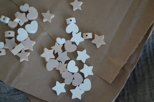 Motivperle Stern roh Motivperlen malea.boutique