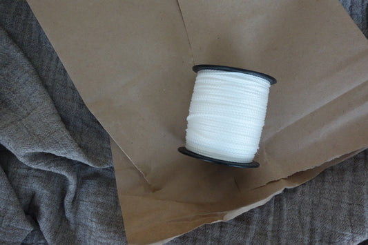 1 m PP-Polyester Schnur - weiss Fädelschnur malea.boutique