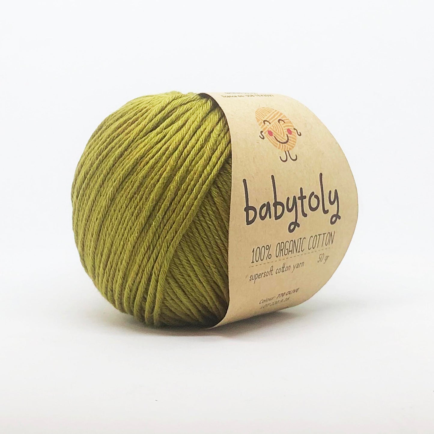 Babytoly Bio Baumwollgarn - olive - 770