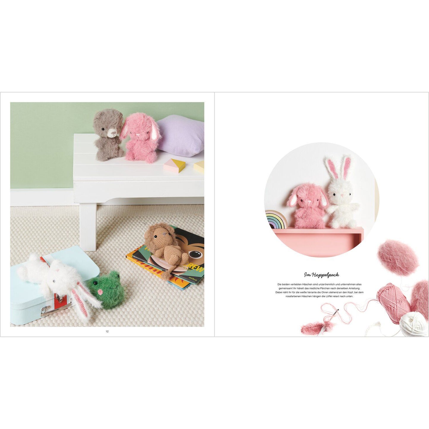 Magazin "Creative Ricorumi - Furry Animals" von RICO DESIGN (DE) Häkelanleitung Rico Design