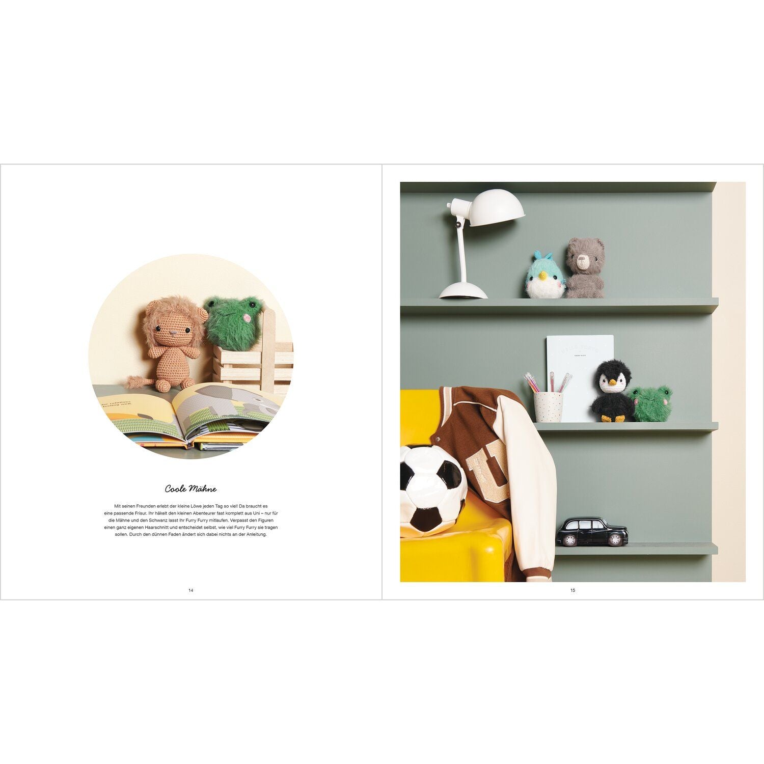 Magazin "Creative Ricorumi - Furry Animals" von RICO DESIGN (DE) Häkelanleitung Rico Design