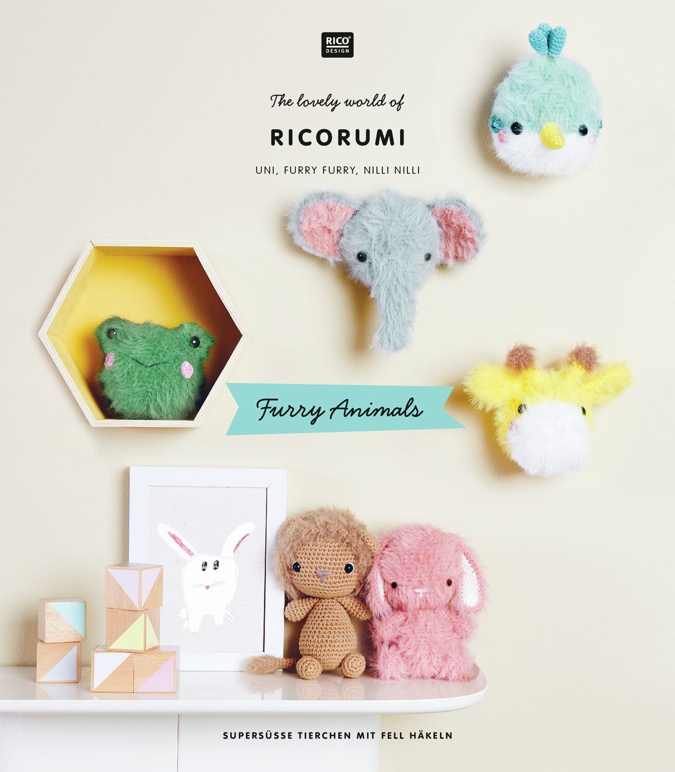 Magazin "Creative Ricorumi - Furry Animals" von RICO DESIGN (DE) Häkelanleitung Rico Design