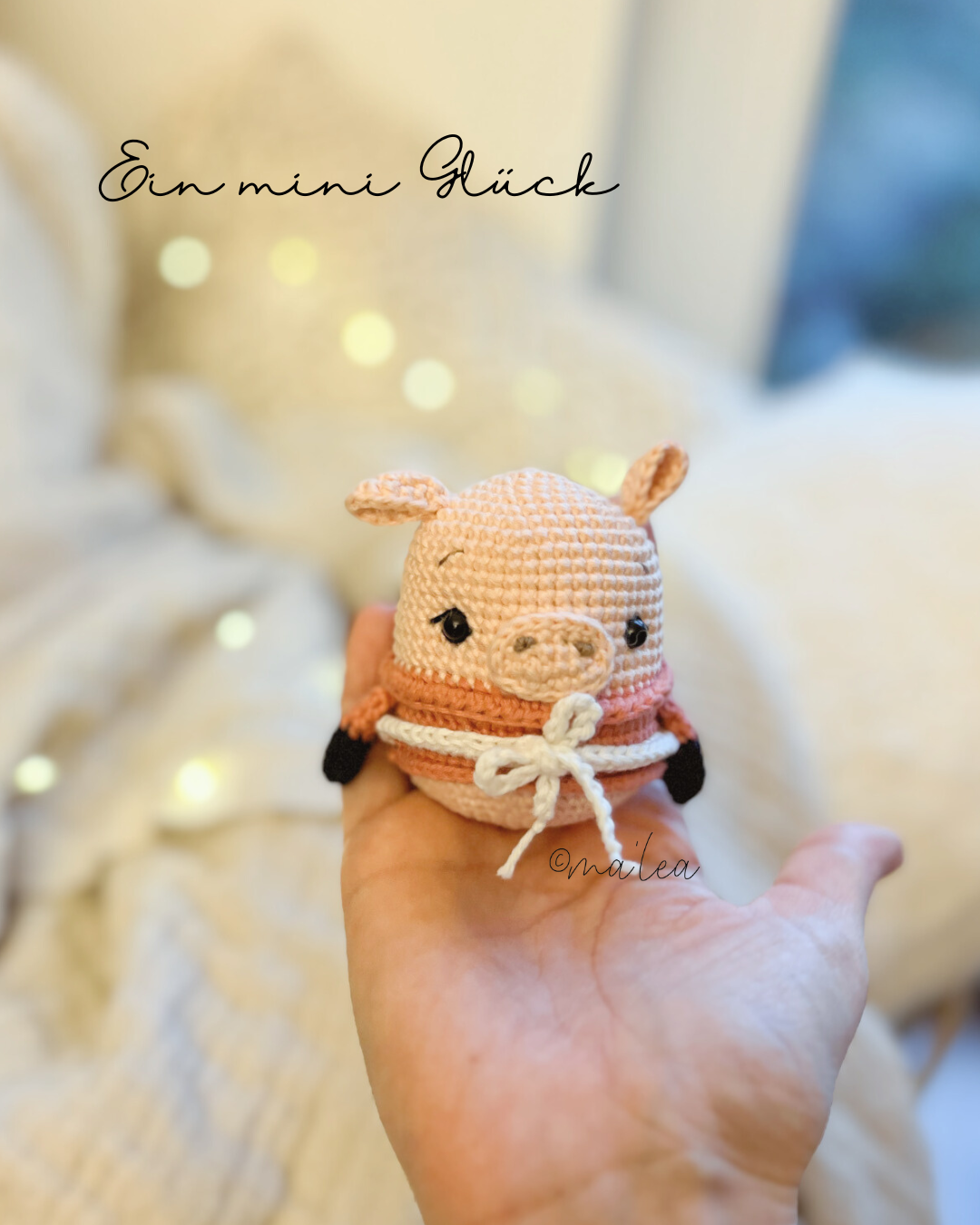 Amigurumi Häkelanleitung die Mini's mit Elchili, Schweinili & Yetili (Digital Download in Deutsch) Häkelanleitung ma'lea