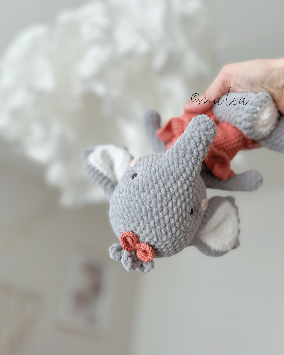 Amigurumi Elefant Häkelanleitung Ayala (Digital Download in Deutsch) - Malea.boutique