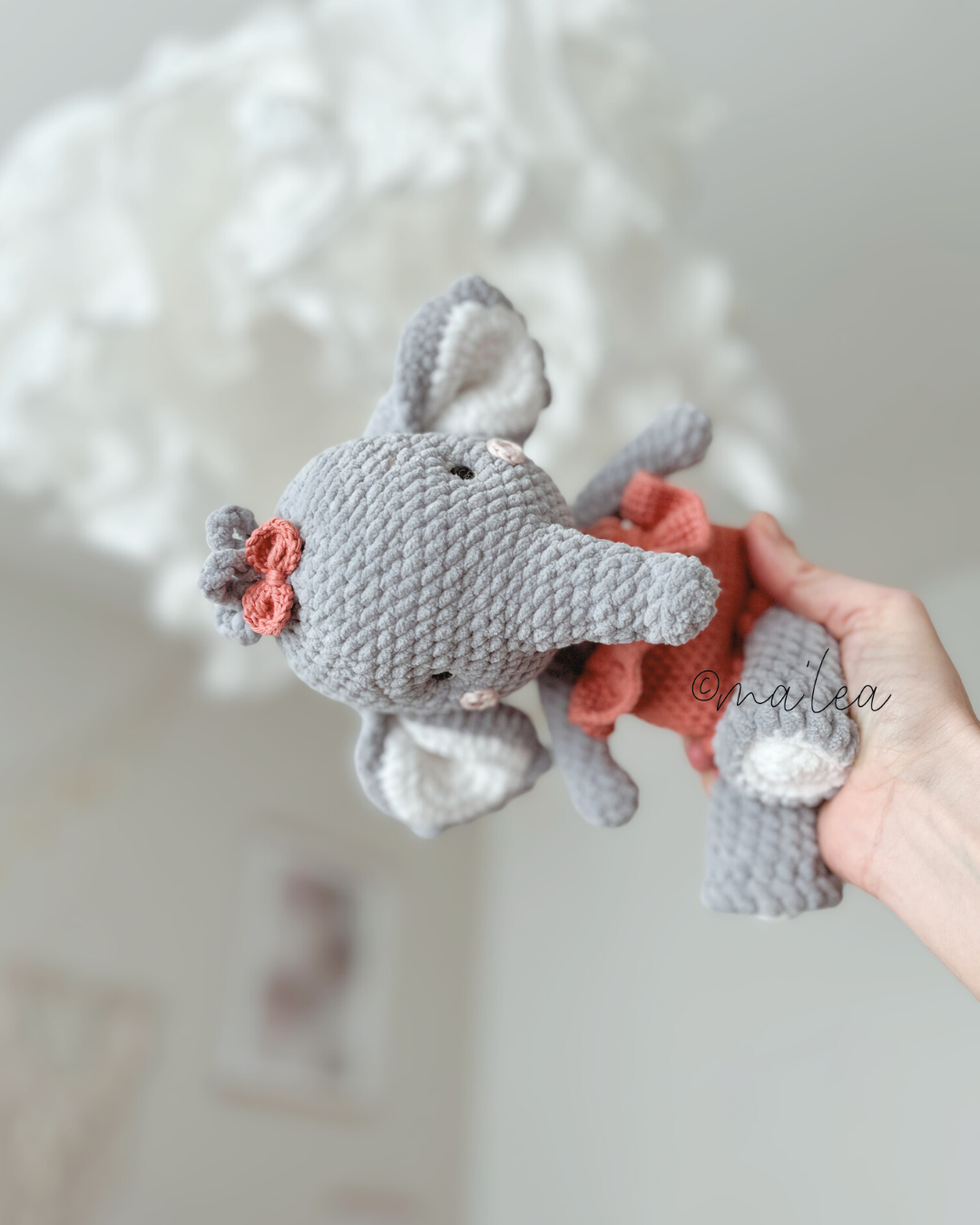 Amigurumi Elefant Häkelanleitung Ayala (Digital Download in Deutsch) - Malea.boutique