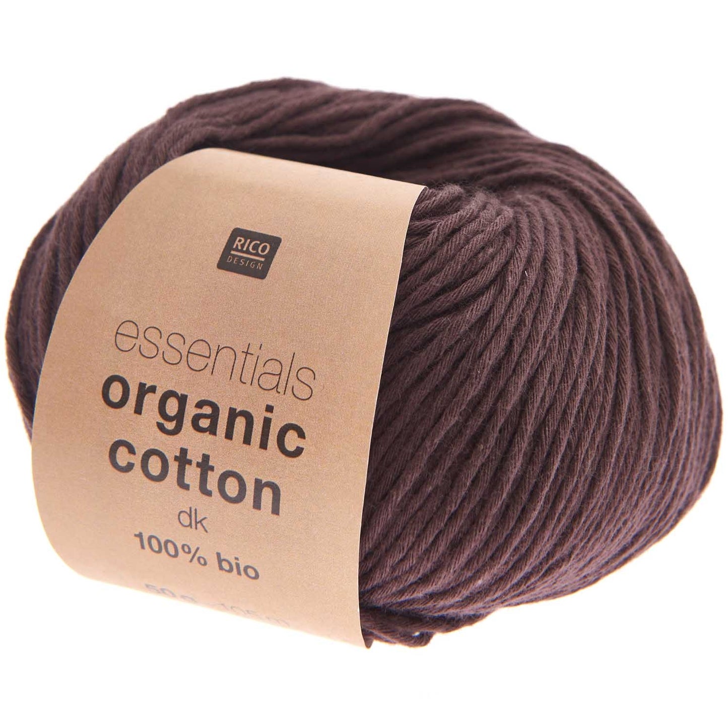 Rico Essentials Organic Cotton DK - schokolade