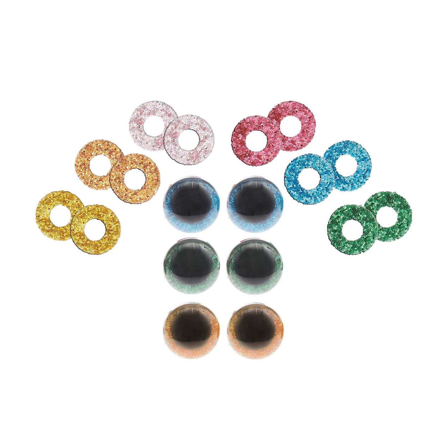 Sicherheitsaugen - Set für Kuscheltiere 6 Farben 1 Paar Ø 20 mm (bunt)