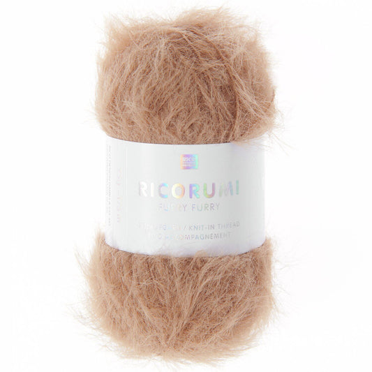 Ricorumi Furry Furry - Karamell - 008 Fell-Beilaufgarn Rico Design