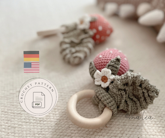 Strawberry Grasping Toy Instructions (Digital Download in German &amp; English)