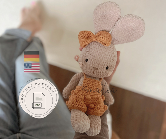 Anleitung Maye das Häslein (Digital Download in Deutsch & Englisch) Häkelanleitung ma'lea