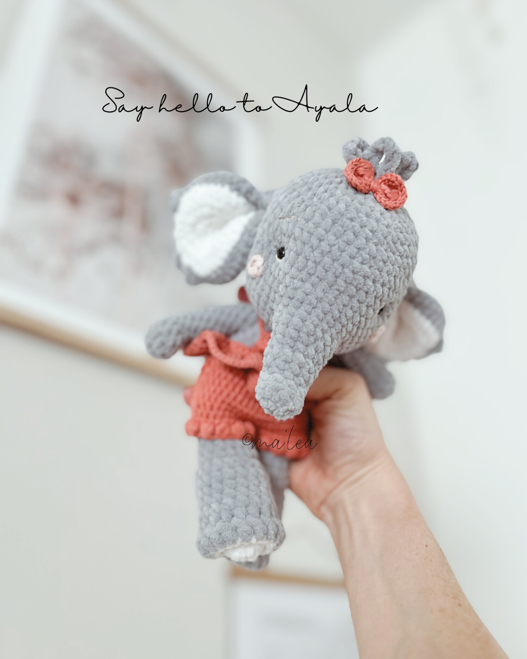 Amigurumi Elefant Häkelanleitung Ayala (Digital Download in Deutsch) - Malea.boutique