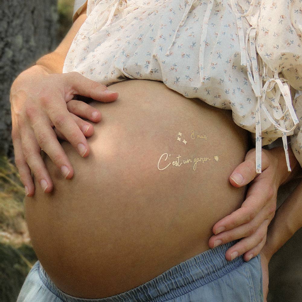 Temporäre Tattoos für Schwangerschaft