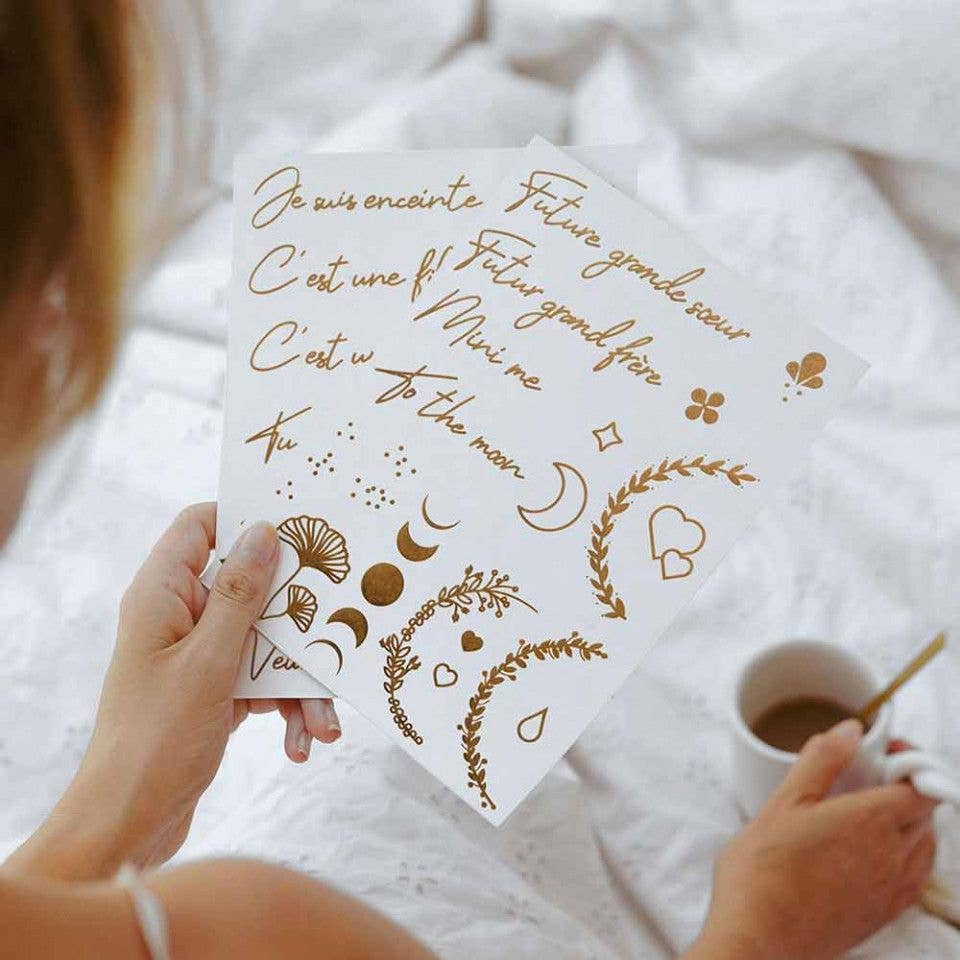 Temporäre Tattoos für Schwangerschaft