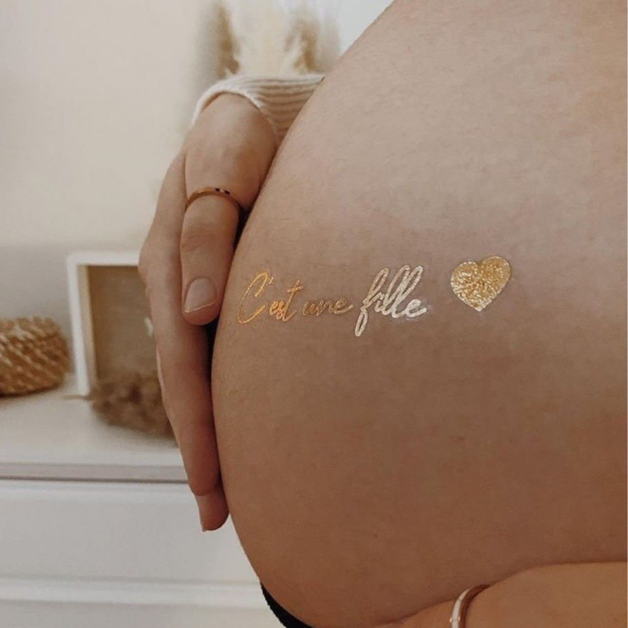 Temporäre Tattoos für Schwangerschaft