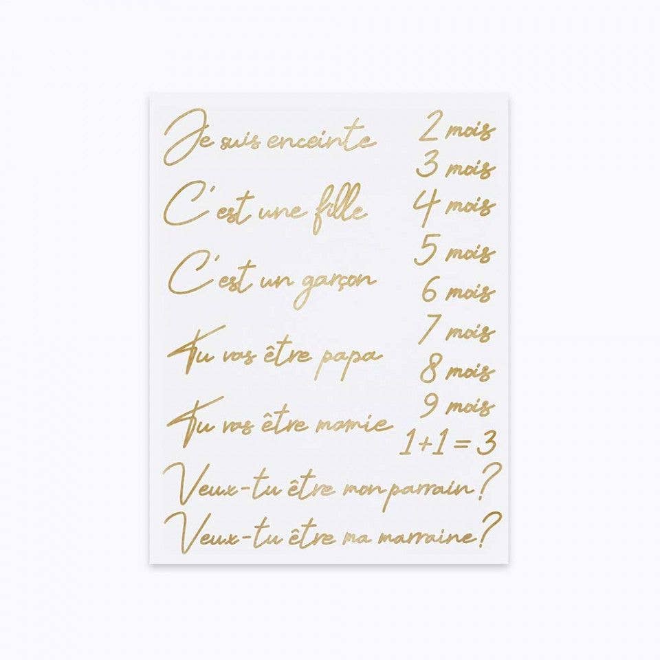 Temporäre Tattoos für Schwangerschaft