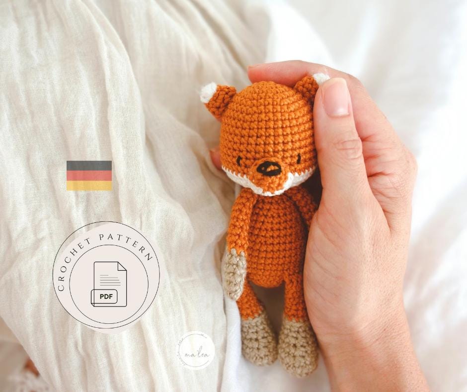 Amigurumi  Baby Fuchs  Cosmo / Anleitung zum Häkeln / PDF Download / Deutsch - Malea.boutique