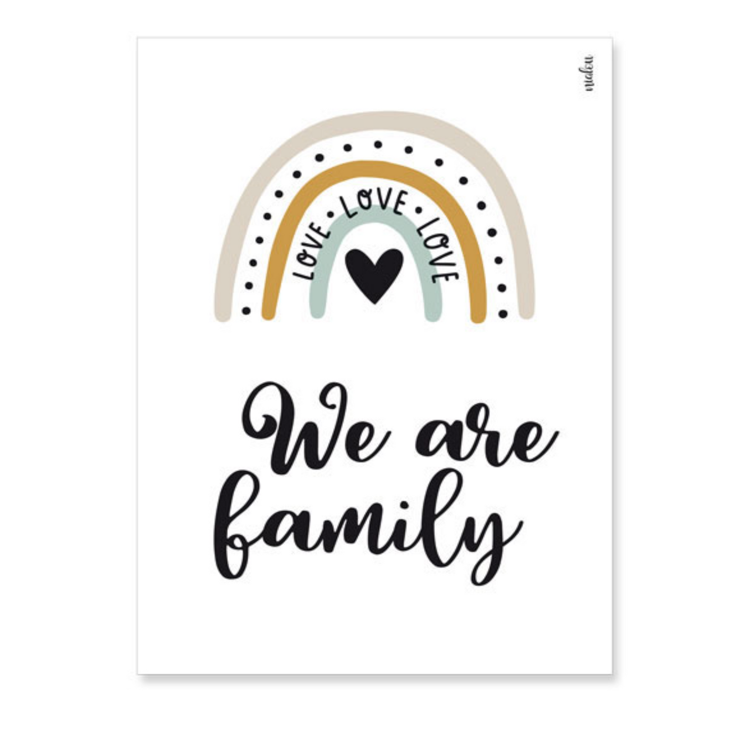 Wandbild We are family