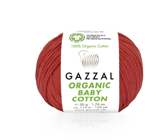 Organic Baby Cotton von Gazzal - 432 - Salsarot