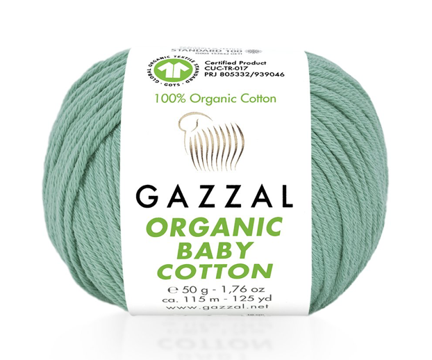 Organic Baby Cotton von Gazzal - 422 - Jadegrün
