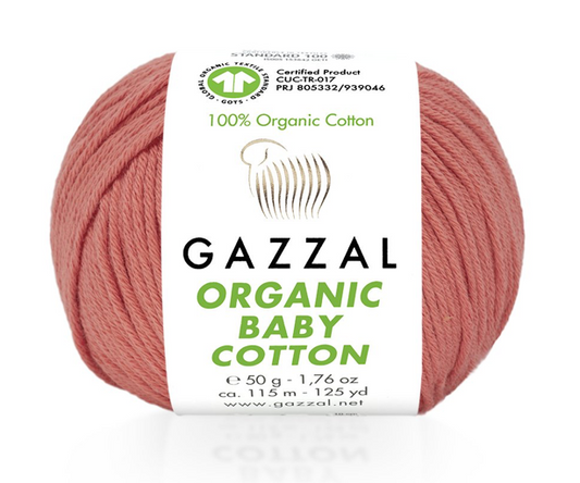 Organic Baby Cotton von Gazzal - 419 - Coral