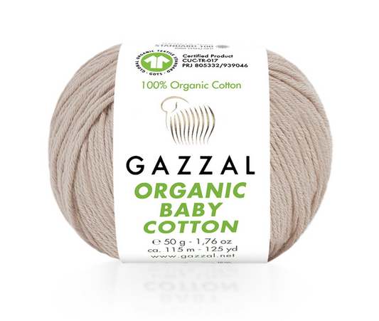 Organic Baby Cotton von Gazzal - 416 - Puder