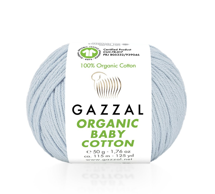 Organic Baby Cotton von Gazzal - 417 - Pastellblau