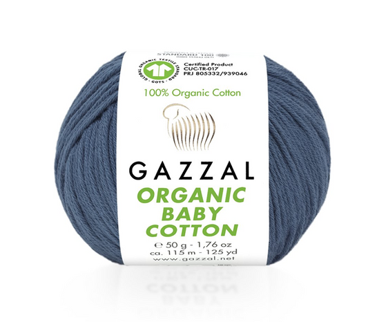 Organic Baby Cotton von Gazzal - 434 - Marineblau